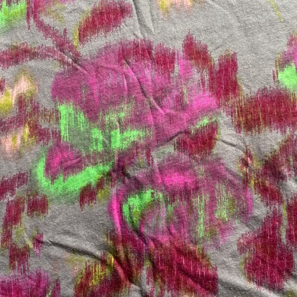 Ella Moss Shirt Tank Tie Dye Flowers Gray Pink Green XS - Picture 4 of 8